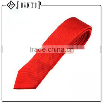 2016 hot top quality 100% silk red wedding tie for wholesale