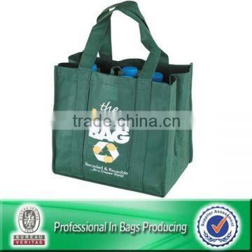 Lead-free Non Woven Custom 6 Wine Bottle Bag