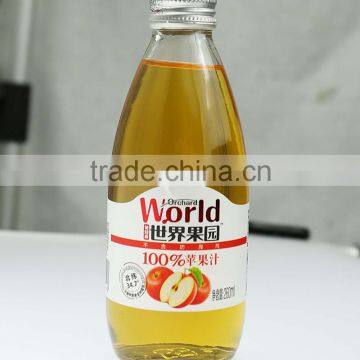 280ml Transparent empty glass bottle for apple juice soda water with aluminum lid                        
                                                                                Supplier's Choice