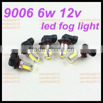 12v 5smd cob 9006 led auto lights head light 6w xenon lamp day fog light 360 degree 7000k car fog lamp auto lights 9006