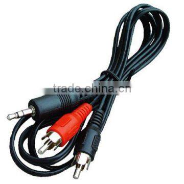 DC 3.5mm to 2RCA Cable/RCA CABLE/Audio jack connector