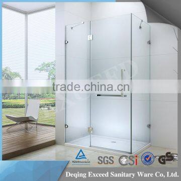 Australia standard glass shower enclosure with high qualtiy brass hinge