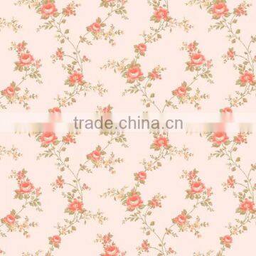 M-1553 Modern Pvc Natural Flower Wallpaper, Pvc Wallpaper for Interior Home Decoration photo-2