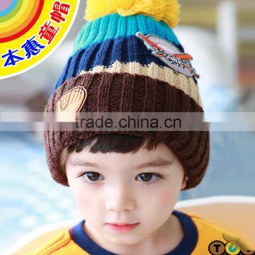 MZ3050 Cute Infant Winter Christmas Warm Knit Hat cartoon Beanie Cap