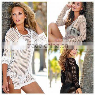 JPSKIRT1605063 2016 Newest Cheap Ladies Long Sleeve Hook out Knitted Dress