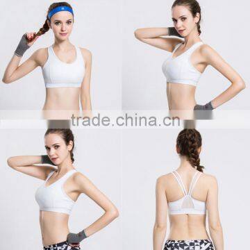 Girl sexy polyster Breathable sport gym fitness yoga bra