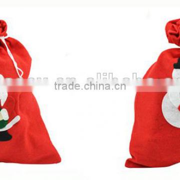 cheap christmas santa claus drawstring bag