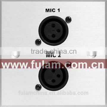 Metal aluminum multimedia wall plate socket
