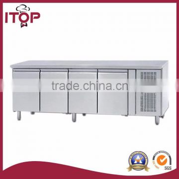 GN 1/1, 4 door worktable freezer