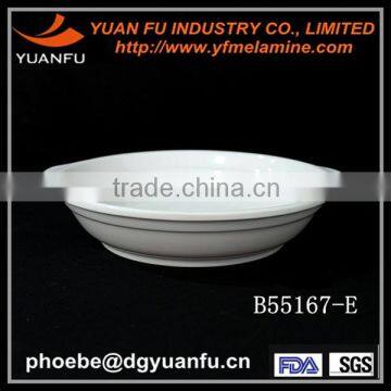 White melamine heat-resistant bowl