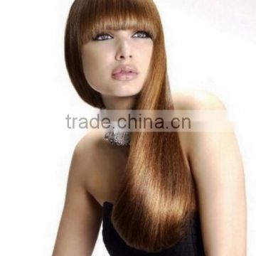 Top Quality Straight Synthetic Hair Lace Wig With Bangs