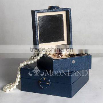 Fancy European style blue color decorative christmas gift boxes