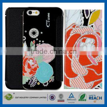 C&T Ctunes gold siliver foil design for iphone 5 hardcase