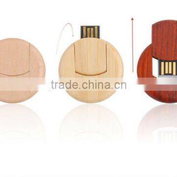 mini customize logo card bamboo wooden 2.0 usb flash drive (U-037U) jpromotion gift