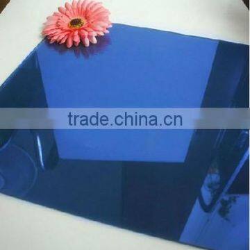 4mm China factory supplier reflective blue glass in china