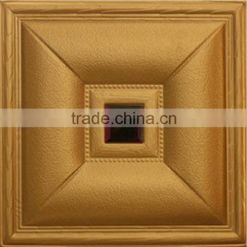 Environmentally Friendly Flame Retardant Leather Carving Carving Soft Package Europe Type 3 d TV Setting Wall Sofa Bed Scalp Car