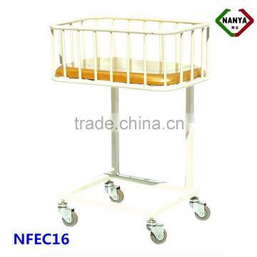 NFEC16 Stainless Steel Baby Crib With Casters