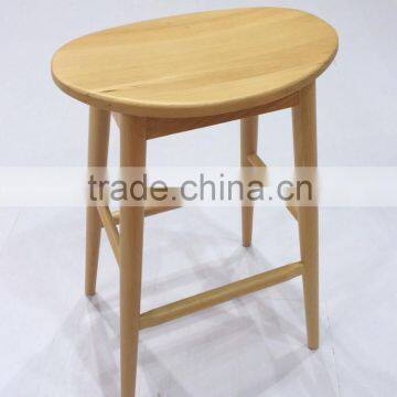 antique bar stool/ high stool/Beech wood stool