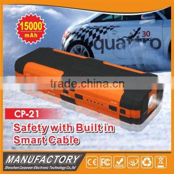 High capacity 15000mAh portable multi - function car jump starter safety