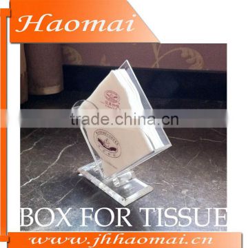 2013 Most Attractive Fashionable Design Clear Acrylic Box Of Tissue For Hotel And Coffee House Use Box Of Tissue