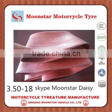 high quality red natural rubber inner tube 350-18 red color motorcycle tire and tube