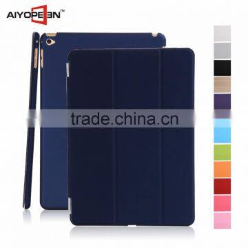 Wholesale High Quality Colorful Smart Tripled Folded Flip Cover Auto Wake Up Case for iPad mini 4 for Apple mini 4 Tablet case