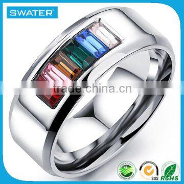 Wholesale Jewelry Crystal Platinum Rings For Men