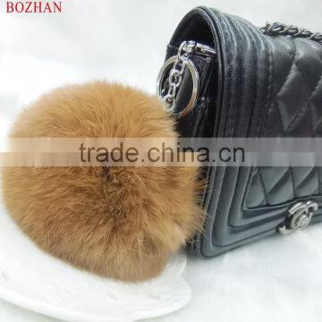 Hot Sale Genuine Rabbit Plush Keyring photo-3