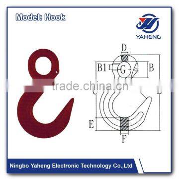 Hook with large openings 2t/3.2t/3.8t/12.5t Alloy HOOK mini Daily use hook scale ningbo made in china