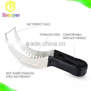 10 Inch Black Handle Stainless Steel Function Part Watermelon Corer Slicer