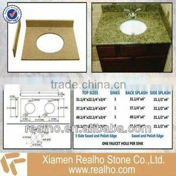 single sink granite vanity top