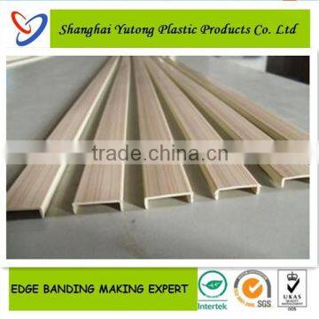 u shape pvc edge banding tape for table