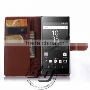 Ultra High Quality Magnetic Flip PU Leather Wallet Case With Card Slots For Sony Xperia Z5 Premium Luxury Case Fast Delivery photo-4