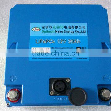 Lithium battery 12V20Ah for Tourist Tricycle,customized for American Tourister