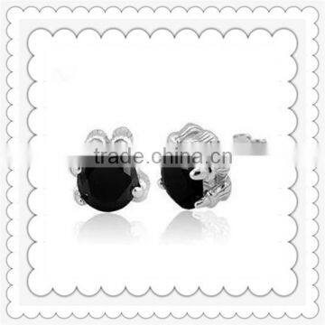 Crystal black Earrings Studs Ear Jewelry Studs Ear Jewelry