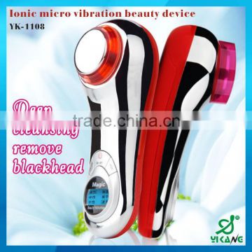 Electronic Vibrating Ion Skin Whitening Ultrasonic Facial Massager Face Cleanser Brush