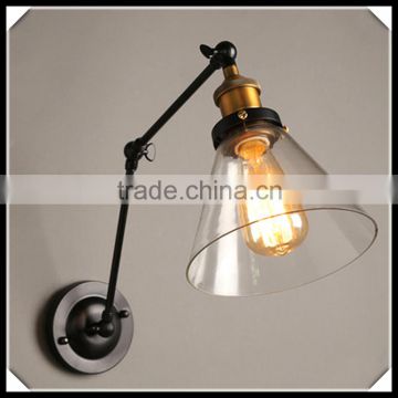 Hot Sell Vintage Wall Lamp Retro Clear Glass Shade Edison Pendant Light with CE