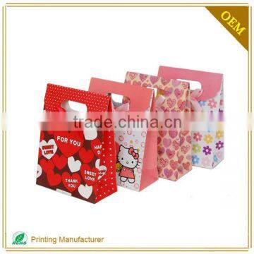 Customized High Quality Popular Design Cartoon Paper Gift Bag