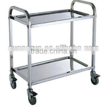 Stainless Steel Free-standing Commerical Mobile Lab Serving Kitchen Dinning Trolley Cart GR-700