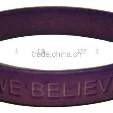 debossed logo silicone wristbands
