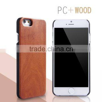 2016 High Quality wood and pc phone case for iphone 6