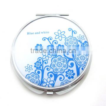 Round Pocket Compact Mirror And Makeup Mirror