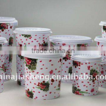 Plastic food air-tight canister