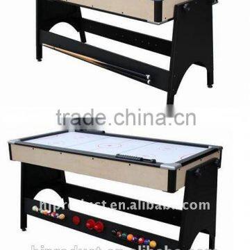 7' High quality 2 in 1 multifuntional games table with Factory promotion. Air hockey table, Pool table.