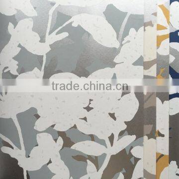 abstract leafs paper wallpaper for interior home decoration