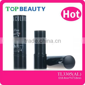 TL3305 -Aluminum Empty Black Metal Lipstick Container