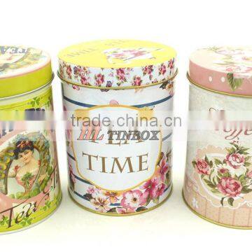 Round Tea/Coffee/Cookie/Biscuit Tin Can