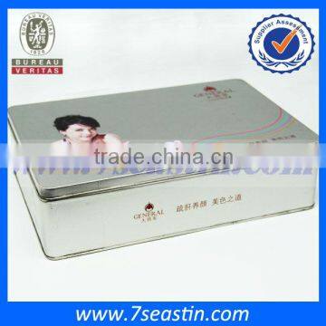 top grade cosmetic set packaging tin can& gift tinplate cosmetic box manufacturer