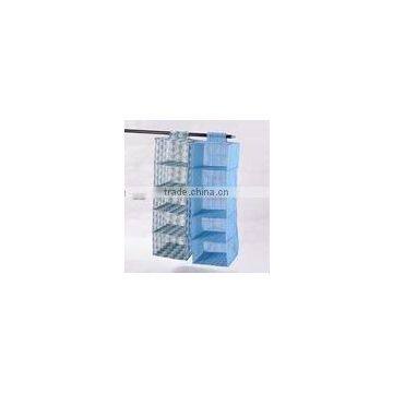 5-shelf foldable no-woven closet organizer