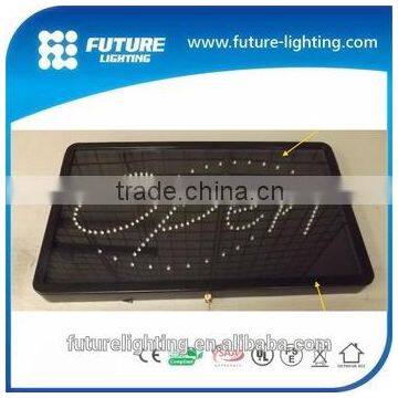 Factory price shop name board designs led sign china 2016 led open sign  express